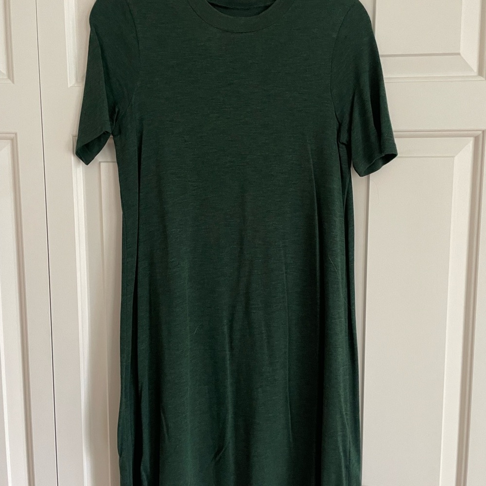 Madewell Dark Green Midi Dress